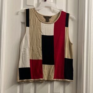 JohnPaulRichard Geometric Block Tank Top